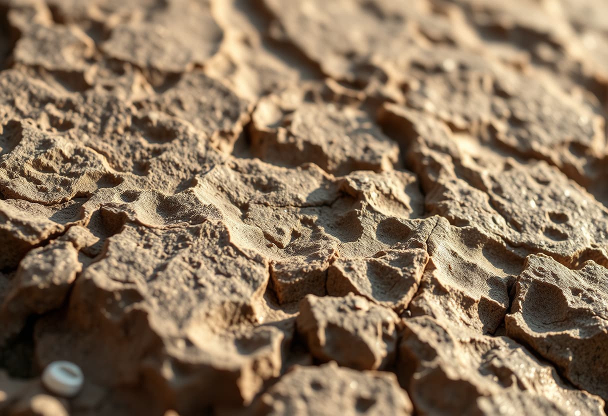 Detalhe de chapa de mármore polido mostrando veios e textura da pedra