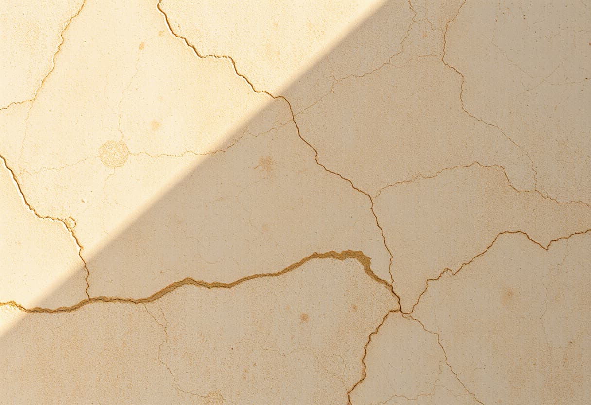Piso de travertino bege com textura porosa característica e tons quentes